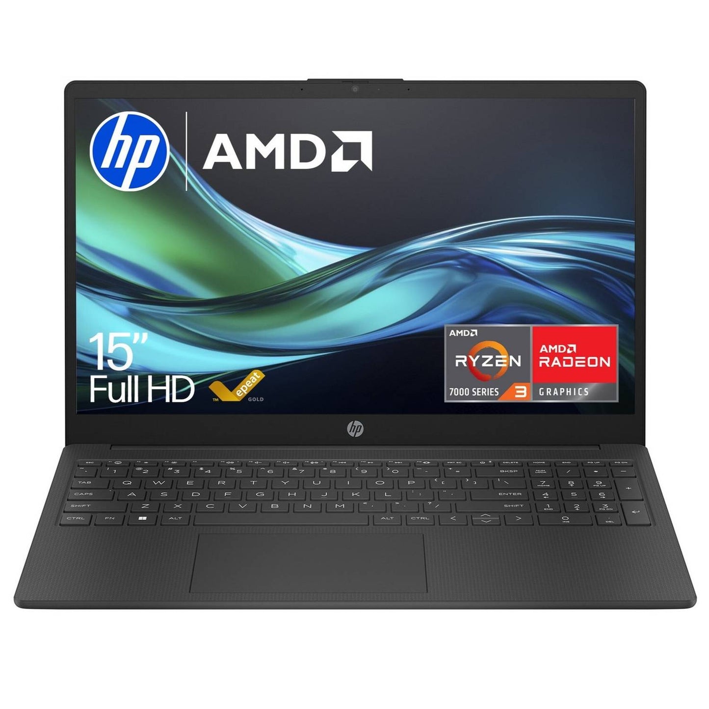 HP 15 - 15.6" AMD Ryzen 3, 8GB RAM, 256GB SSD, Windows 11 Home