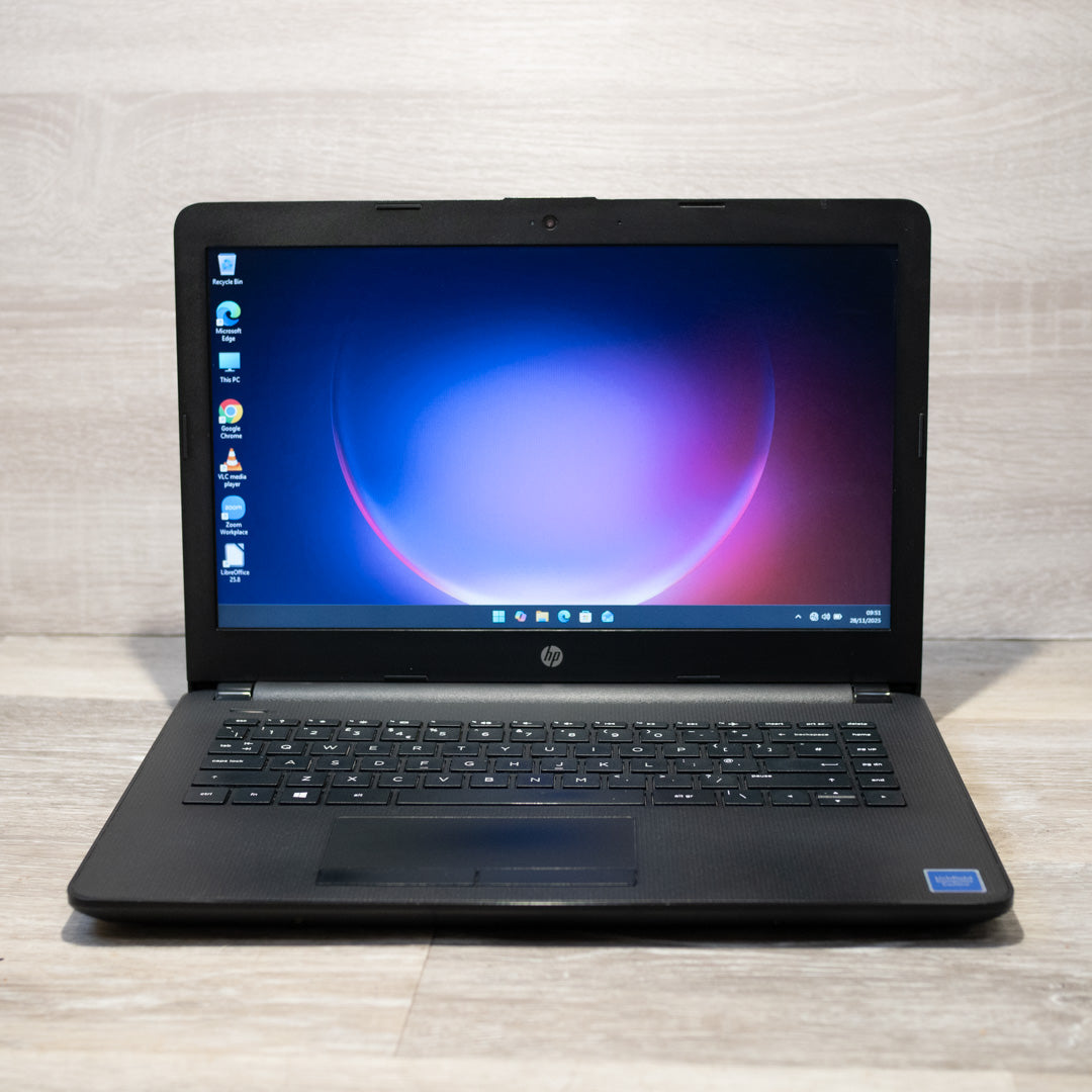 HP 14 – 14″ AMD A4 Dual Core, 8GB RAM, 256GB SSD, Windows 11 Home