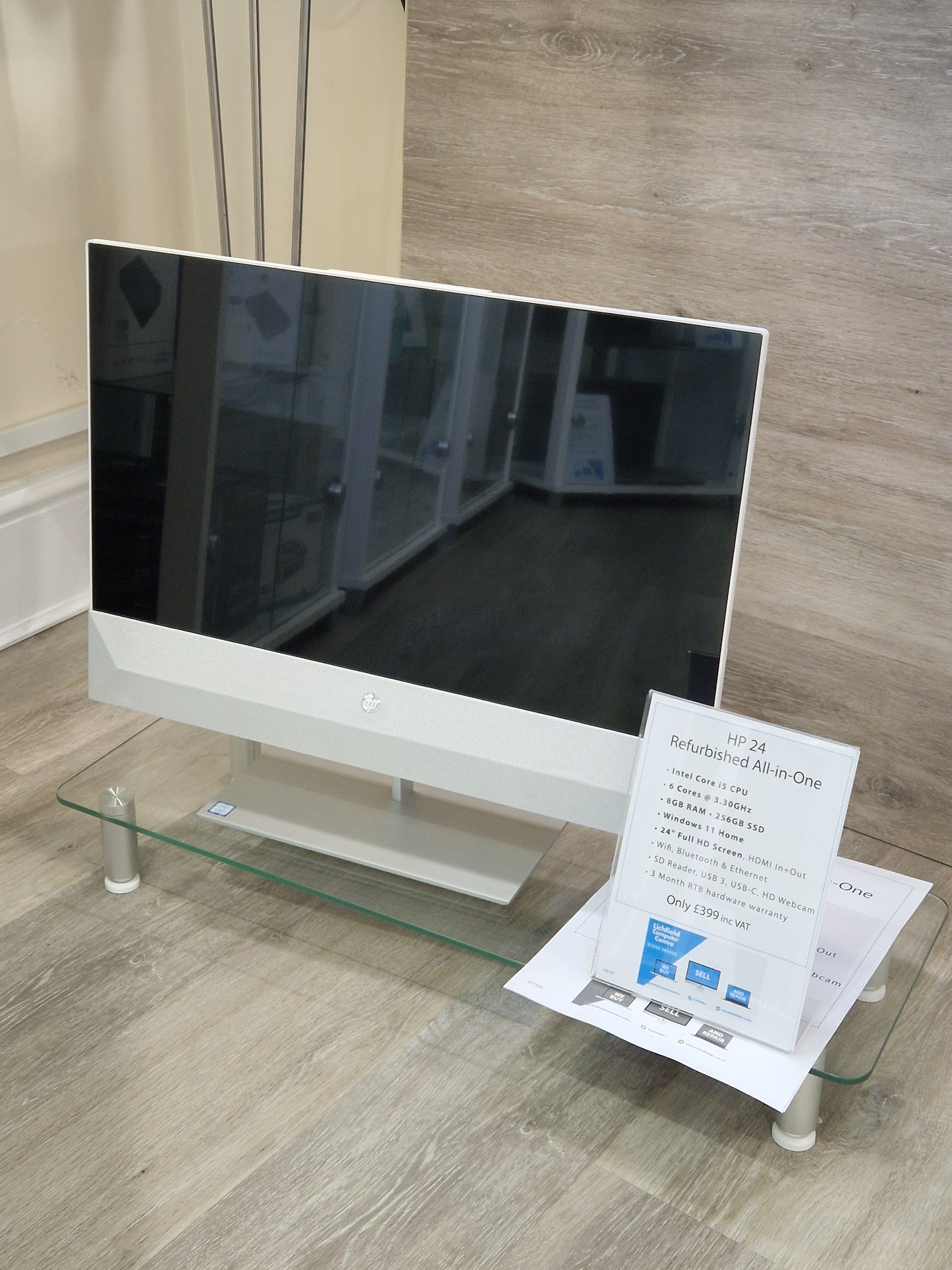 HP 24 All-in-One - Intel Core i5, 8GB RAM, 256GB SSD, Windows 11 Home